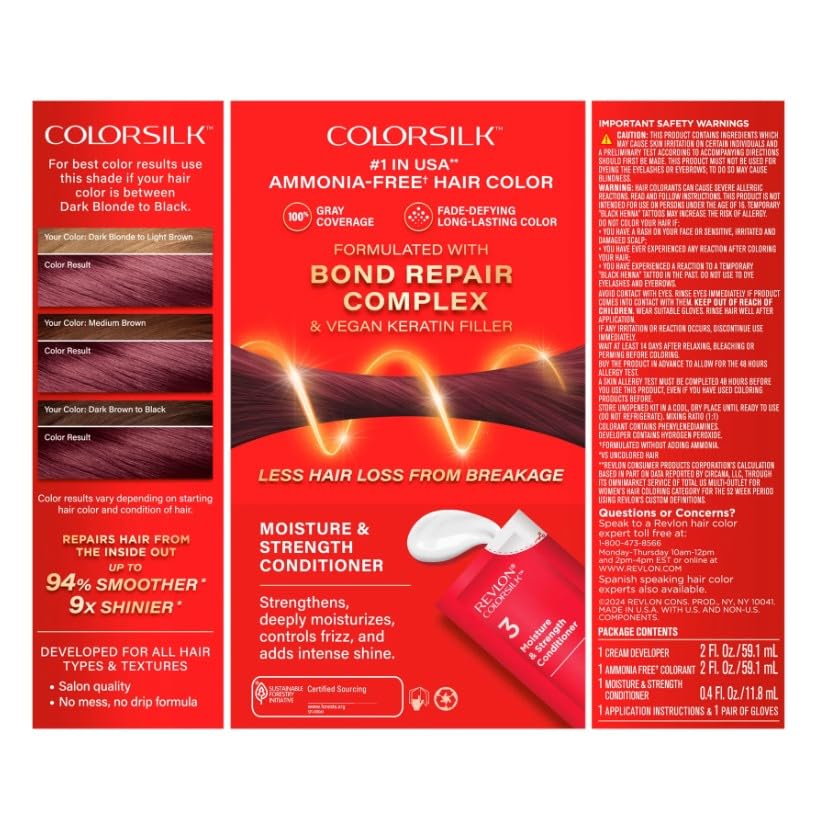 REVLON ColorSilk Beautiful Color 41 Medium Brown side view