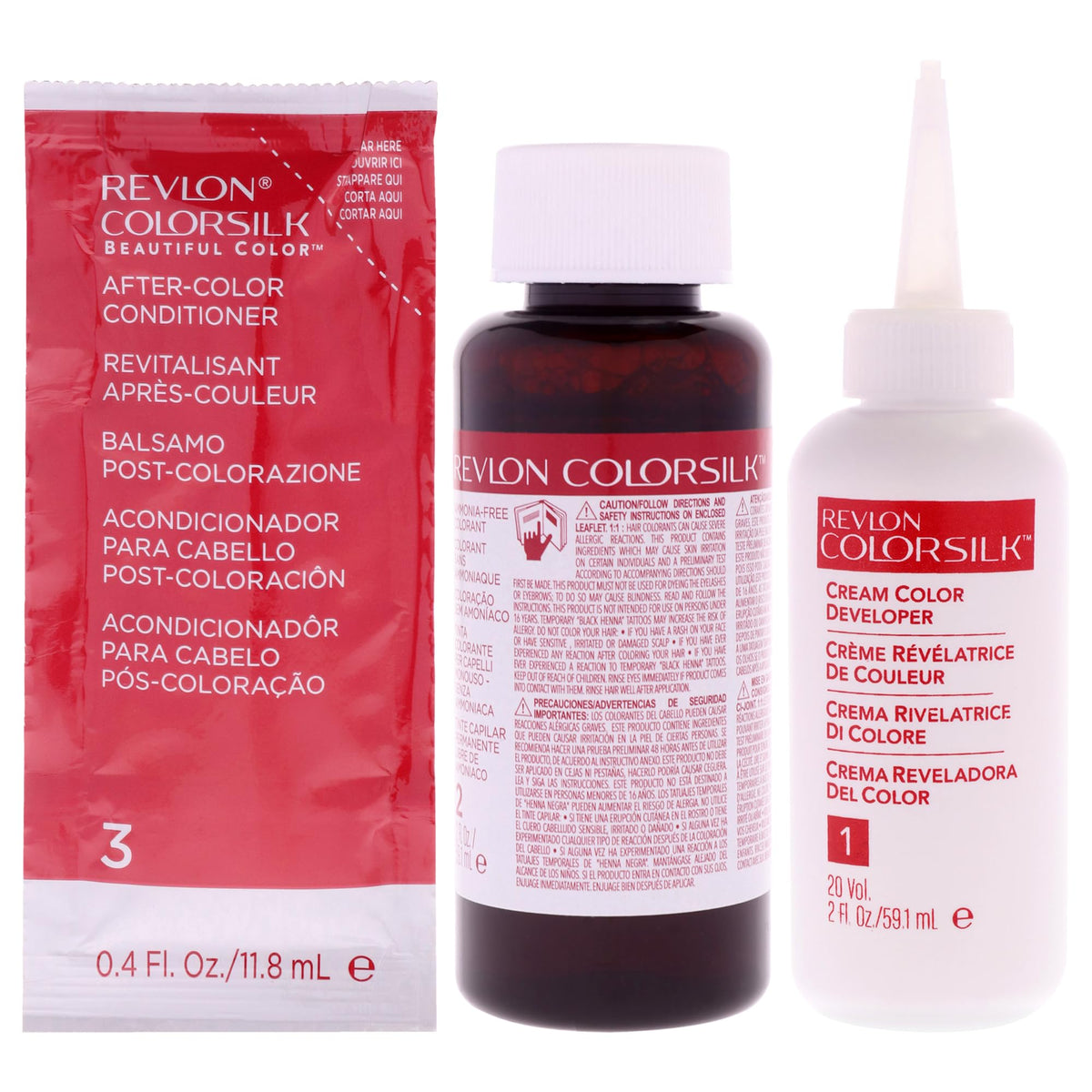 REVLON Colorsilk Beautiful Color Deep Burgundy hair dye application instructions