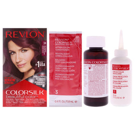 REVLON Colorsilk Beautiful Color Deep Burgundy hair dye box front view