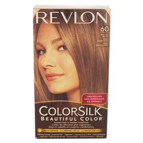 REVLON Colorsilk Hair Color 60 Dark Ash Blonde pack front view