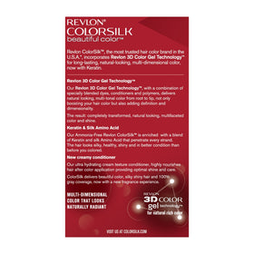 REVLON ColorSilk Hair Colour 20 Brown Black swatch