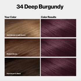 REVLON ColorSilk Hair Colour 34 Deep Burgundy application instructions