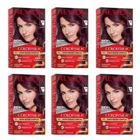REVLON ColorSilk Hair Colour 34 Deep Burgundy pack front view