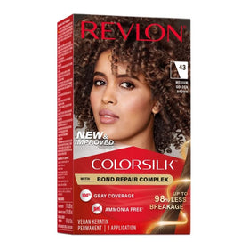 REVLON ColorSilk Hair Colour Medium Golden Brown side view
