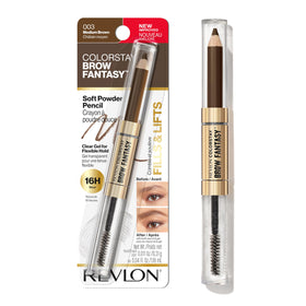 REVLON ColorStay Brow Fantasy Pencil & Gel in Medium Brown front view
