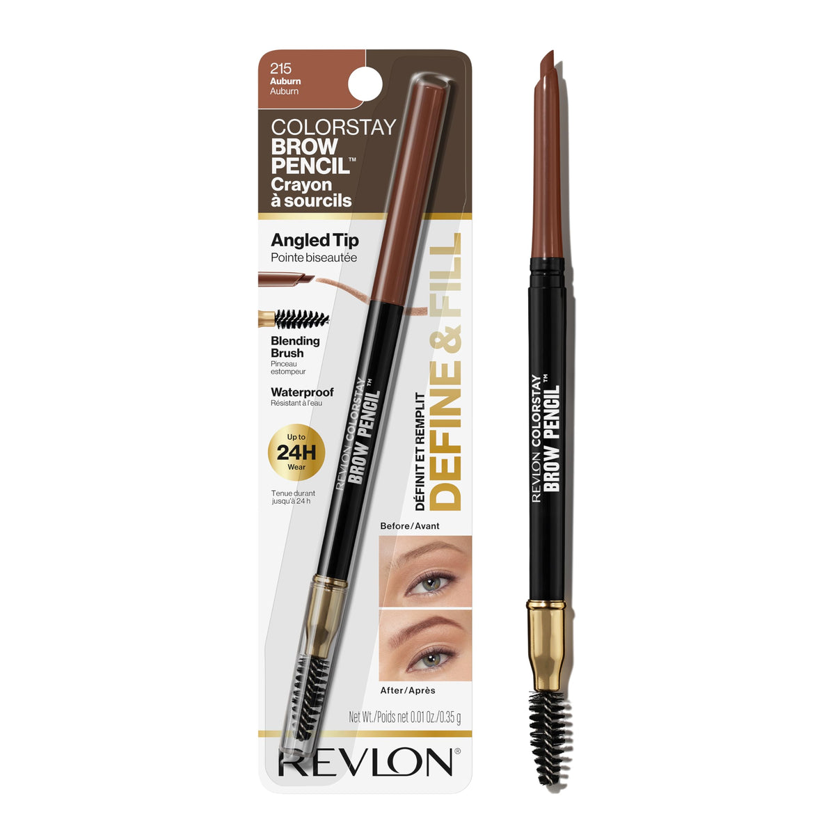 REVLON ColorStay Brow Pencil in Auburn front view