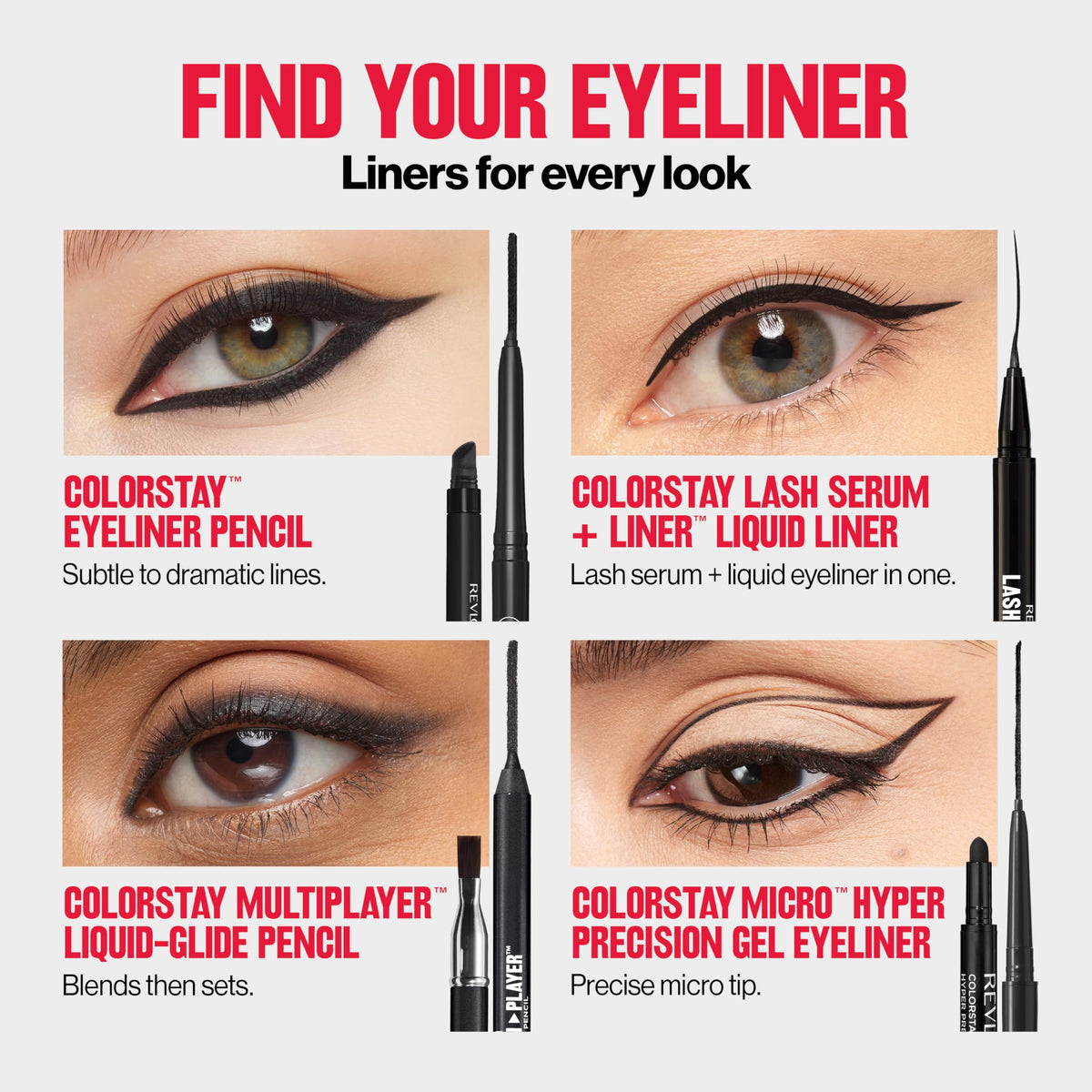 REVLON ColorStay Eyeliner 205 Sapphire on a makeup table