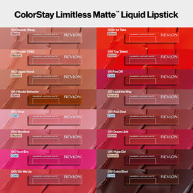 REVLON ColorStay Limitless Matte Lipstick Hot Take 009 on model