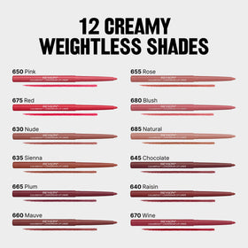 REVLON ColorStay Lip Liner 630 Nude on a makeup table