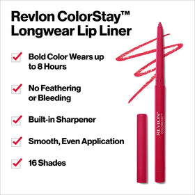 REVLON ColorStay Lip Liner 713 Ruby with built-in sharpener