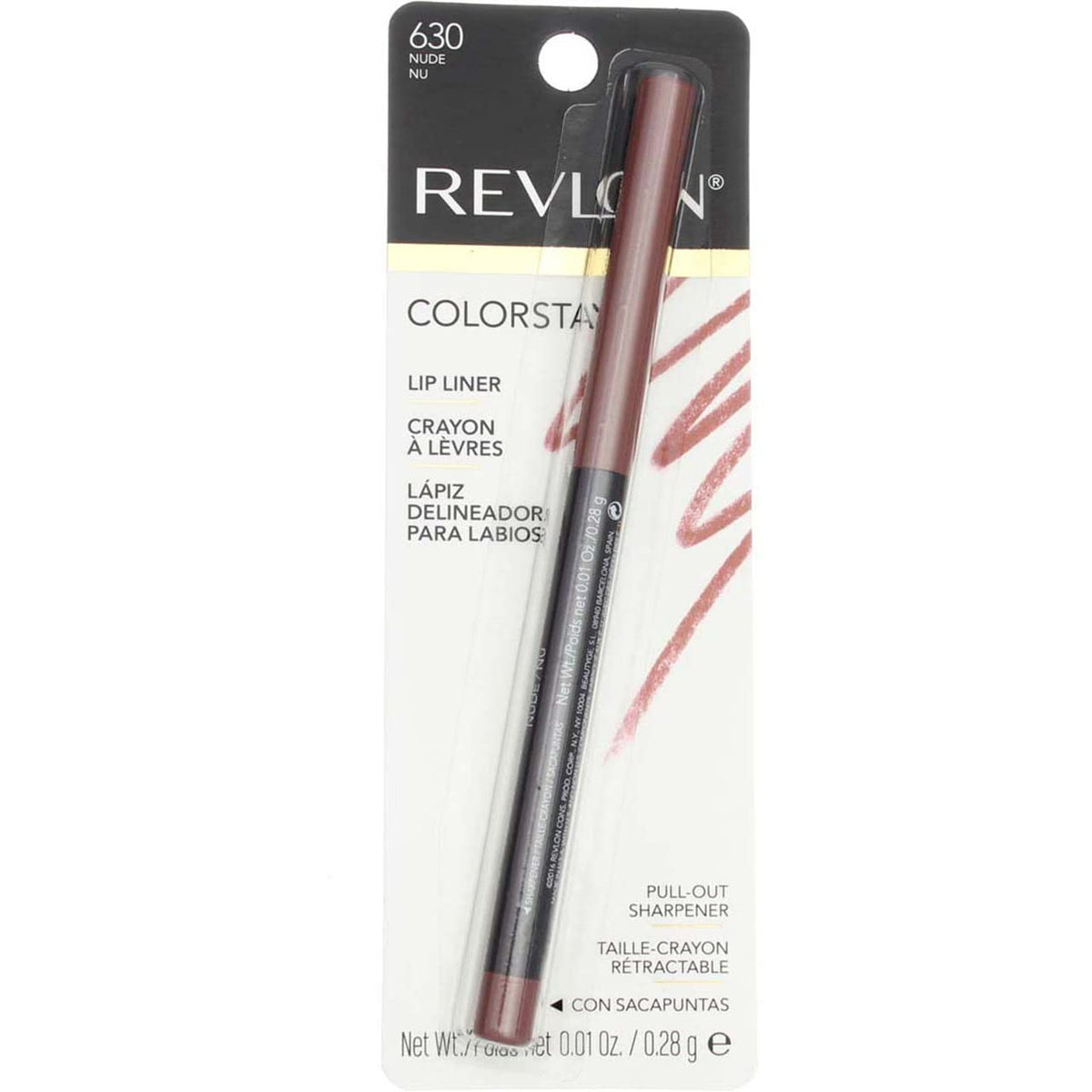 REVLON ColorStay Lip Liner Nude [630] front view