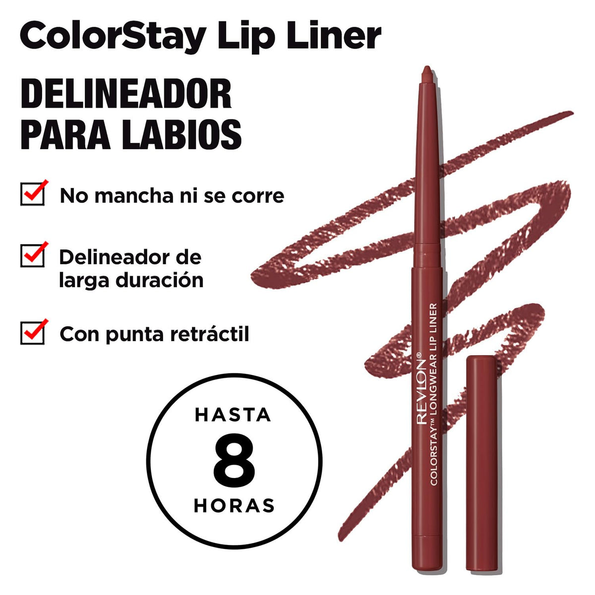 REVLON ColorStay Lipliner Reds 100 packaging and sharpener detail