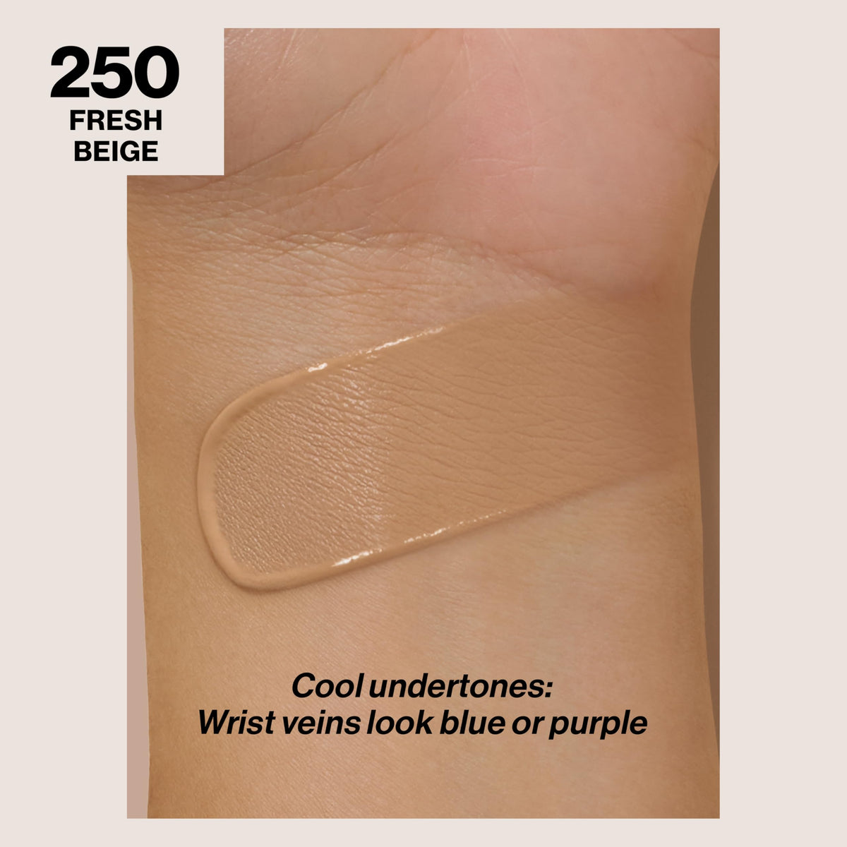 REVLON ColorStay Longwear Makeup 250 Fresh Beige bottle side view