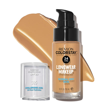 REVLON ColorStay Longwear Makeup 395 Deep Honey front view