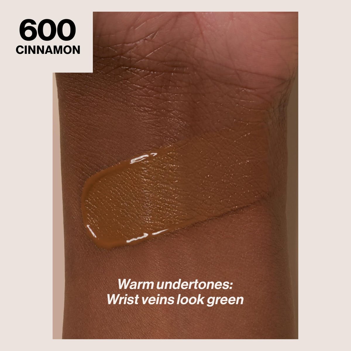 REVLON Colorstay Longwear Makeup 600 Cinnamon back view