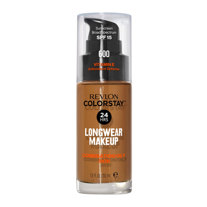 REVLON Colorstay Longwear Makeup 600 Cinnamon front view
