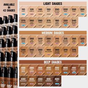 REVLON Colorstay Longwear Makeup 600 Cinnamon shade comparison
