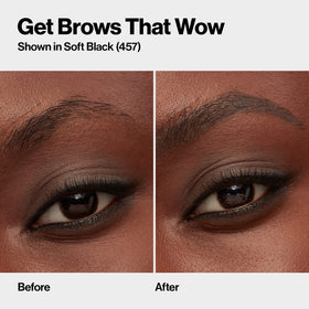 REVLON ColorStay Micro Brow Pencil 457 Soft Black on vanity