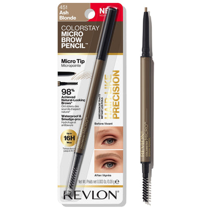 REVLON ColorStay Micro Brow Pencil Ash Blonde front view