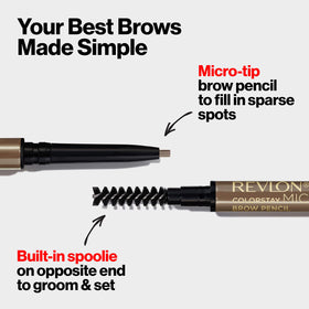 REVLON ColorStay Micro Brow Pencil on a vanity