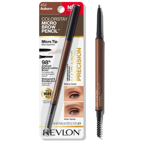 REVLON ColorStay Micro Eyebrow Pencil 452 Auburn front view