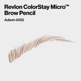 REVLON ColorStay Micro Eyebrow Pencil 452 Auburn with spoolie brush