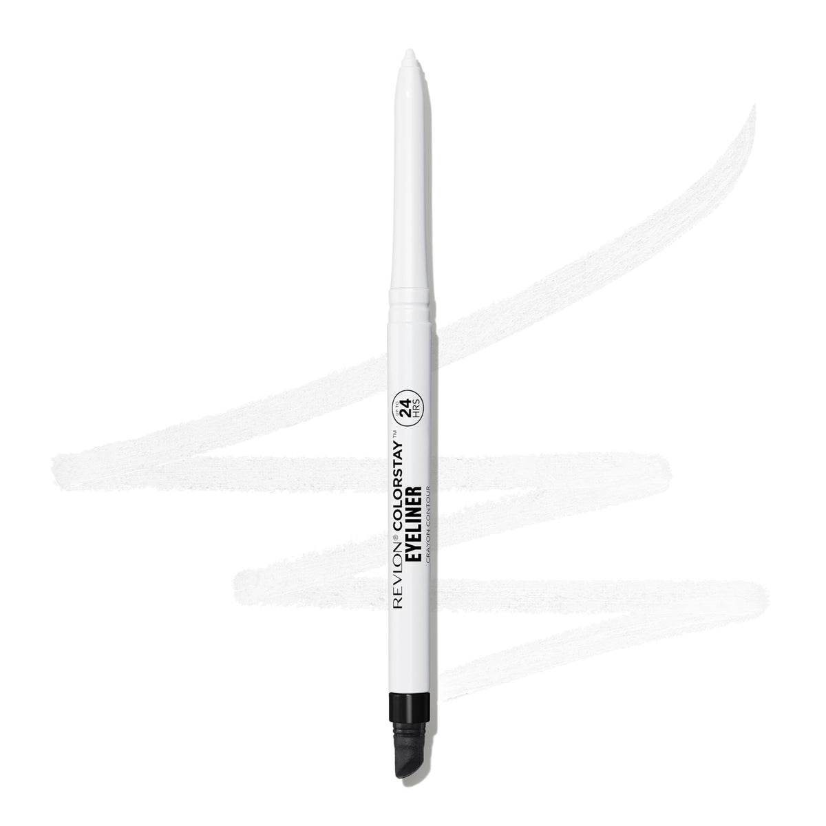 REVLON ColorStay Pencil Waterproof Eyeliner 215 White with built-in sharpener