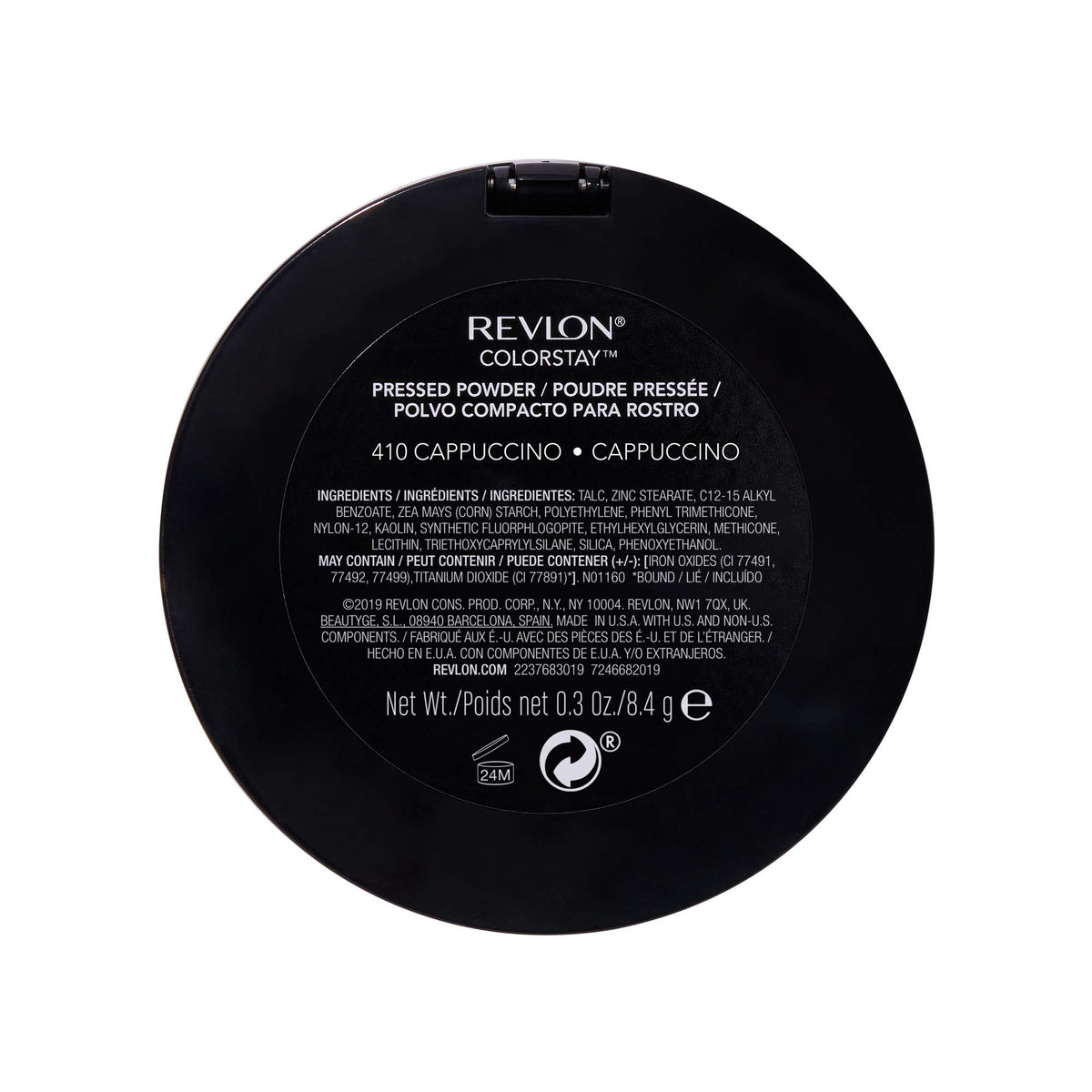 REVLON ColorStay Pressed Powder 410 Cappuccino with other makeup products