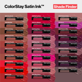 REVLON ColorStay Satin Ink Lipstick 001 applied on model