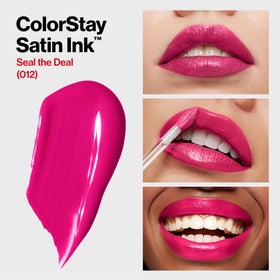 REVLON ColorStay Satin Ink Lipstick 012 Seal the Deal back packaging