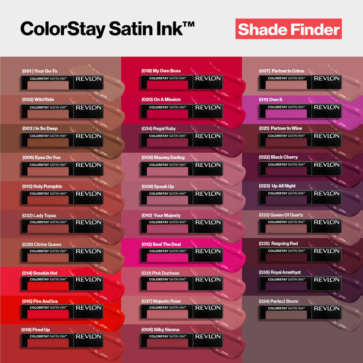 REVLON ColorStay Satin Ink Liquid Lipstick 003 In So Deep on model