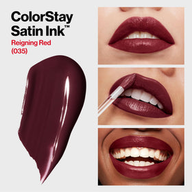 REVLON ColorStay Satin Ink Liquid Lipstick 035 Reigning Red packaging view