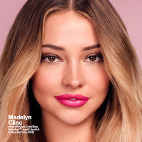REVLON ColorStay Satin Ink Liquid Lipstick Regal Ruby applicator close-up