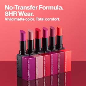 REVLON ColorStay Suede Ink Lipstick 018 First Class on model
