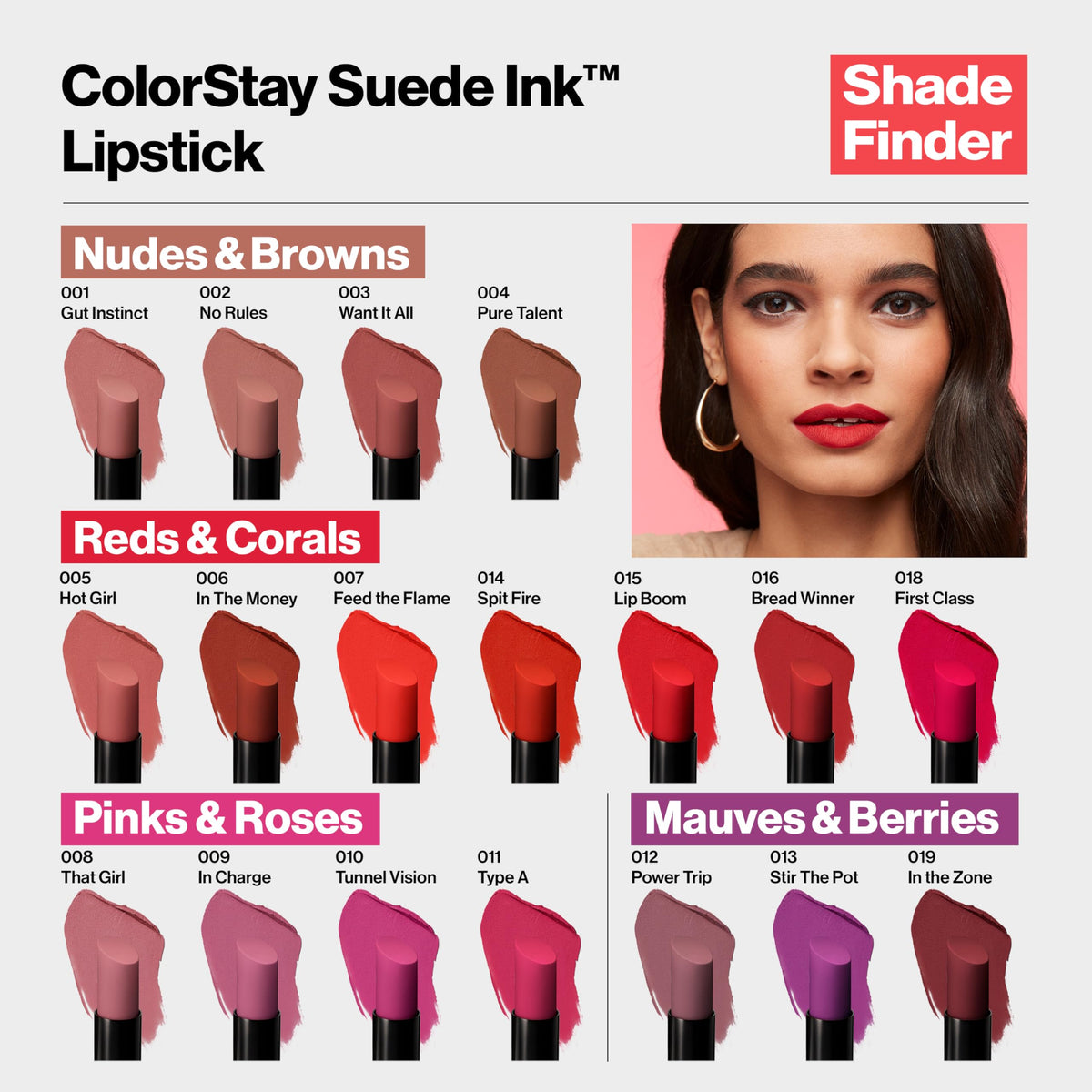 REVLON ColorStay Suede Ink Lipstick 018 First Class packaging