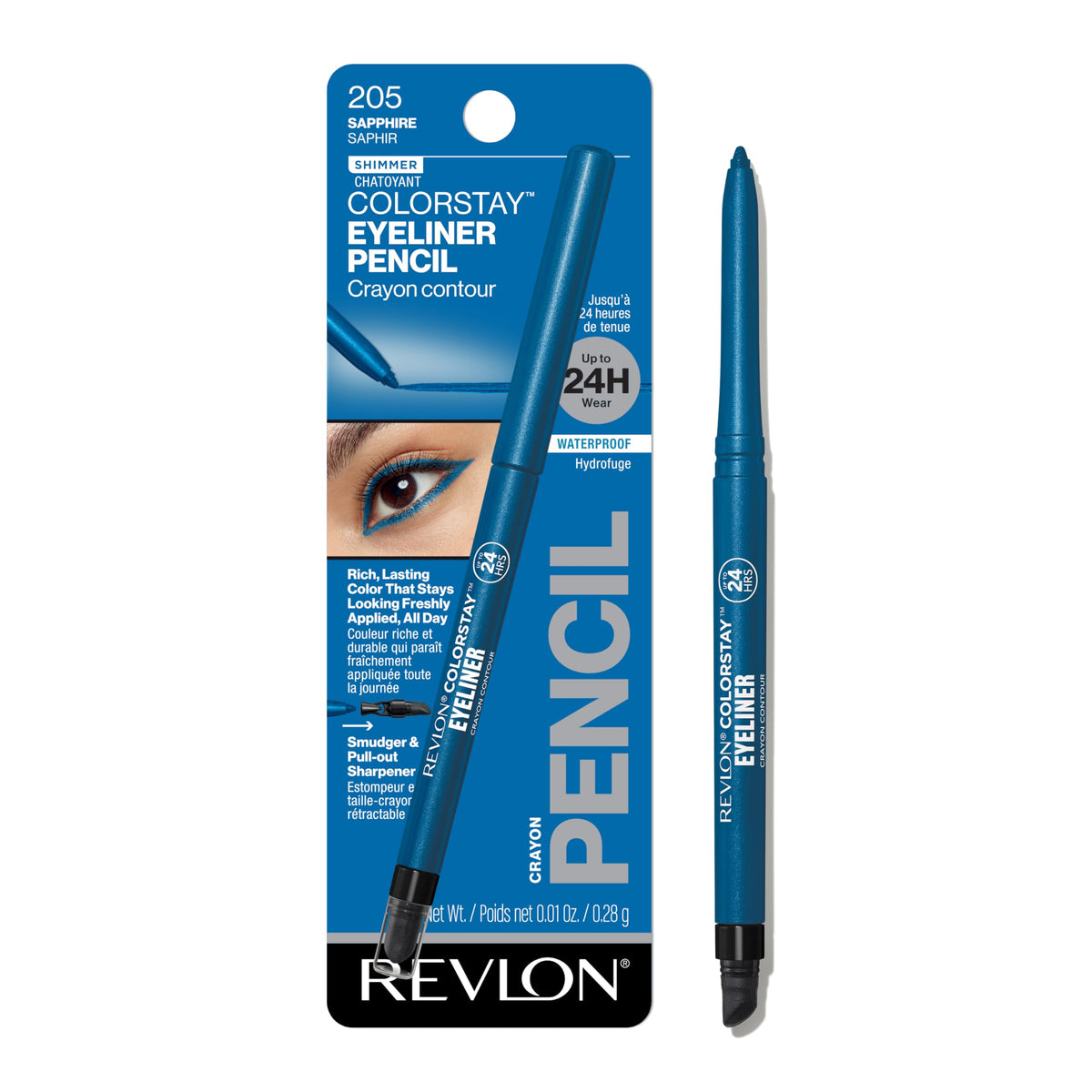 REVLON ColorStay Waterproof Eyeliner 205 Sapphire front view