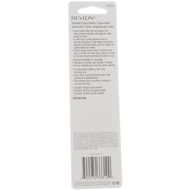 REVLON Compact Emery Board being used on nails