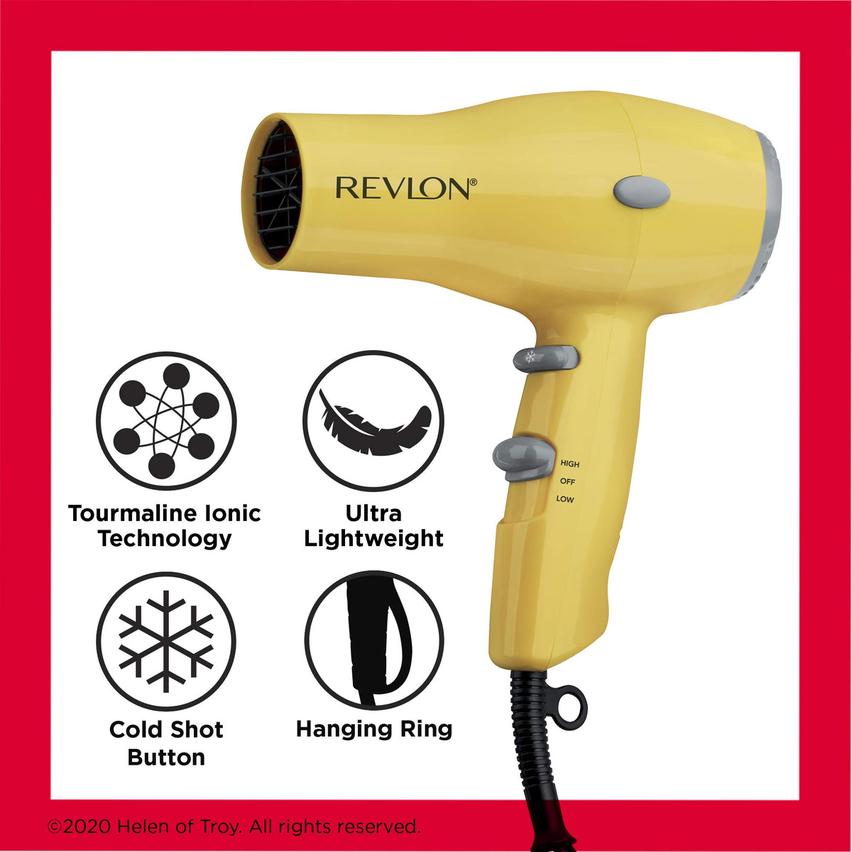 Revlon Compact Hair Dryer demonstrating styling capability