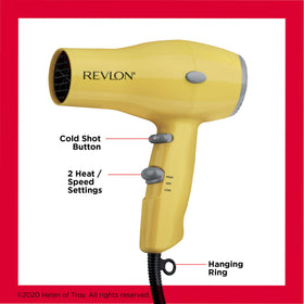 Revlon Compact Hair Dryer in a travel bag