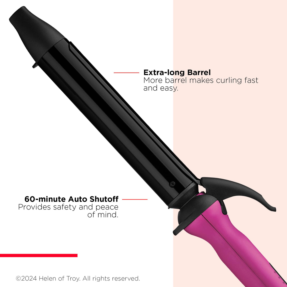 REVLON Easy Heat Precision Curling Iron with temperature settings