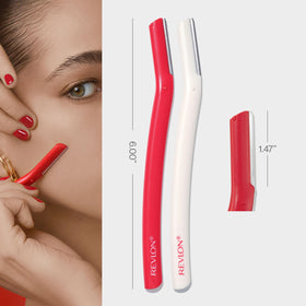 REVLON Face Defuzzers being used on facial hair