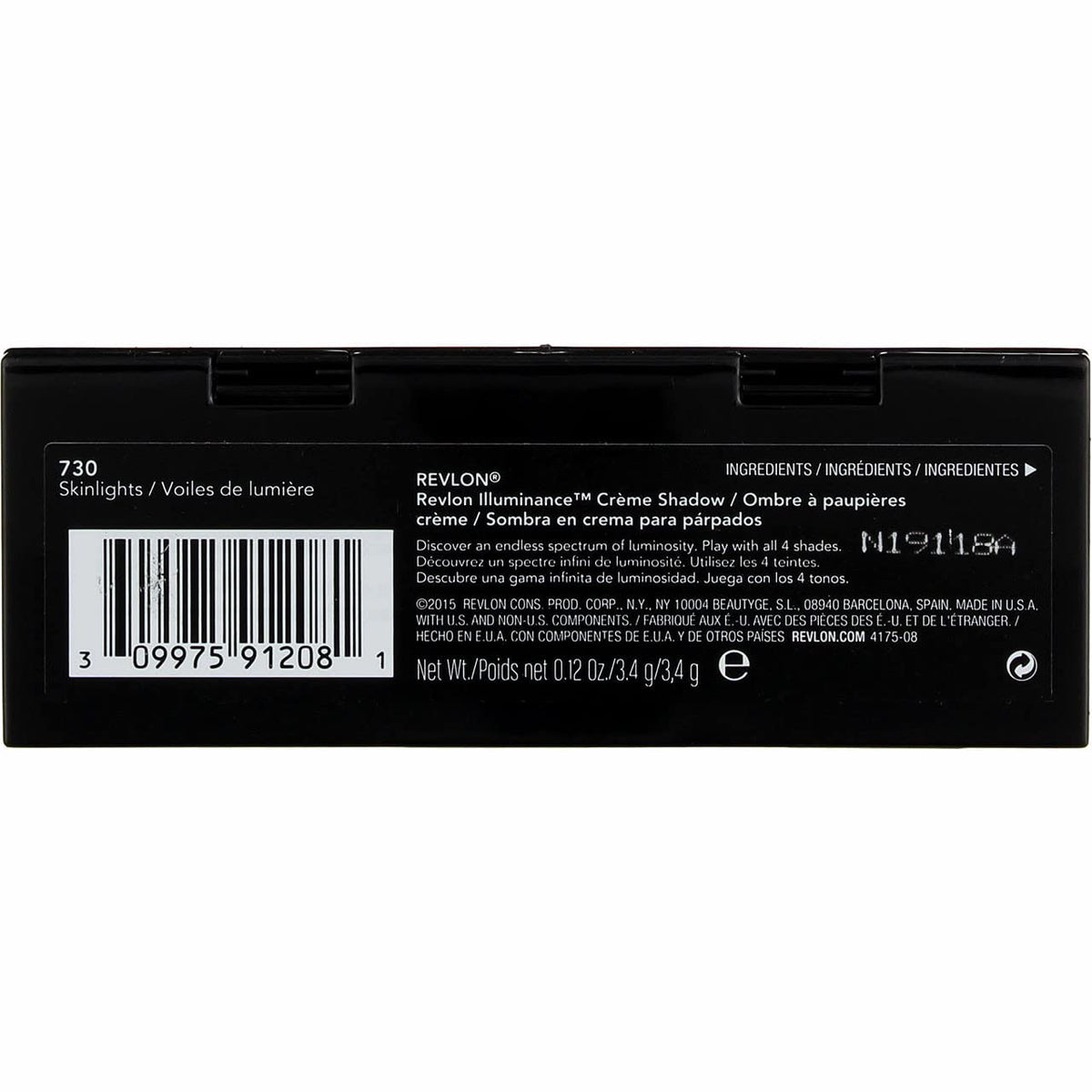 REVLON Illuminance Creme Eyeshadow Palette Skinlights open showing colours