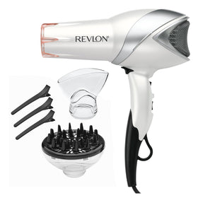 REVLON Infrared Ionic Hair Dryer front view in white