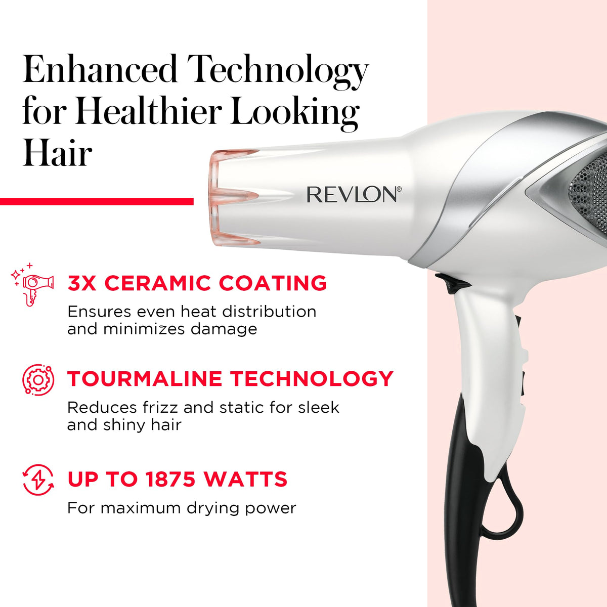 REVLON Infrared Ionic Hair Dryer side view