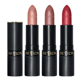 REVLON lipstick set with floral background