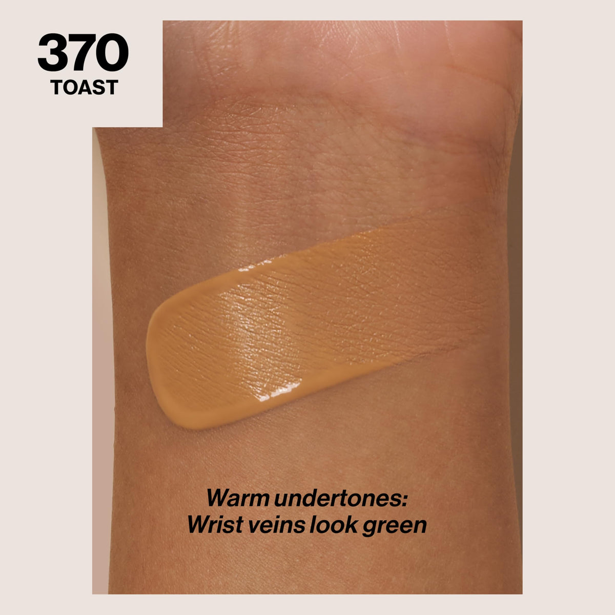REVLON Liquid Foundation ColorStay 370 Toast back view