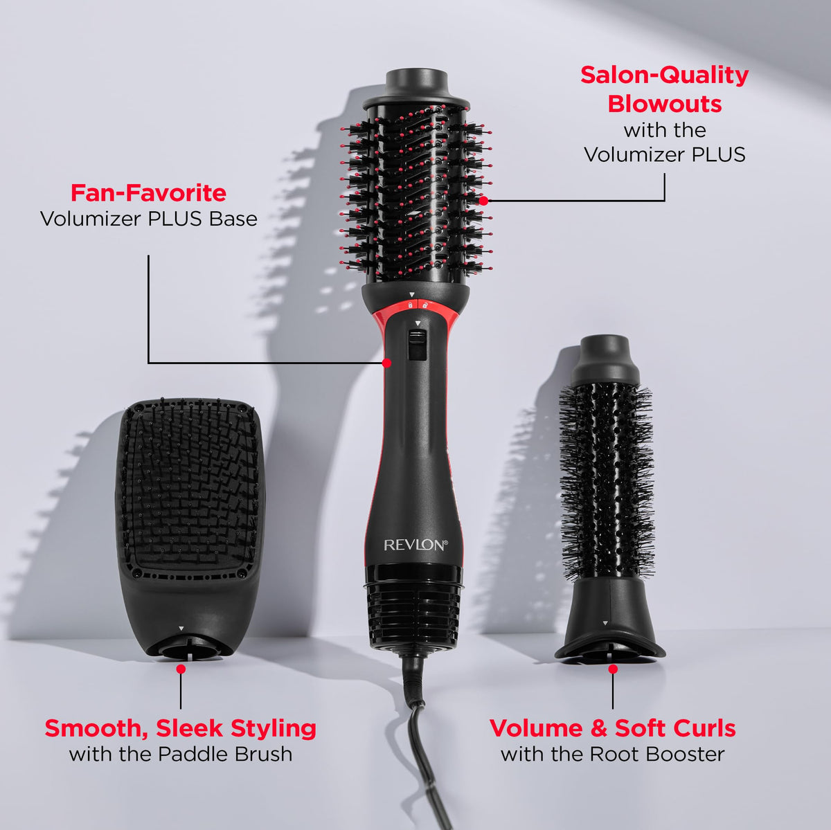 REVLON Multi-Styler with hair straightener brush attachment