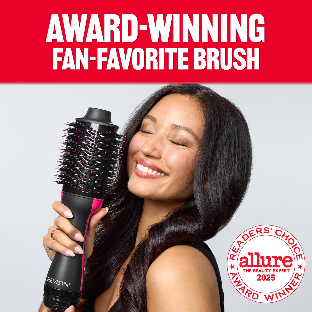 REVLON One-Step Volumizer Hair Dryer and Styler in use on hair