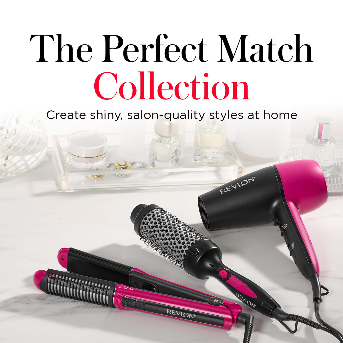 REVLON Perfect Match Flat Iron showing swivel cord