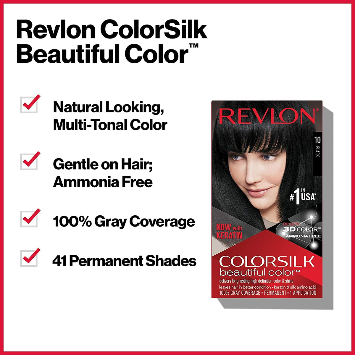 REVLON Permanent Hair Color 11 Soft Black packaging